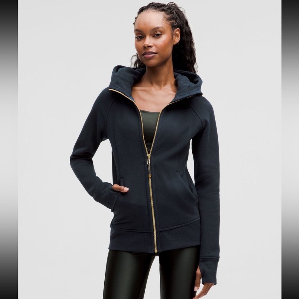 Lululemon Scuba Full-Zip Hoodie in True Navy&Gold✨